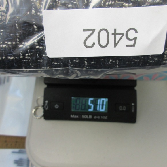 Maje Tweed Wide Leg Dress Pants Trousers Women 38 L Blue Cotton Boho Office 510 - Picture 11 of 11